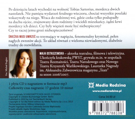 Śnieżka musi umrzeć (digipack) [AUDIOBOOK][CD-MP3]