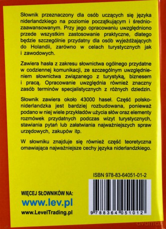 slownik polsko-niderlandzki niderlandzko-polski czyli jak to powiedziec po niderlandzku[KSIĄŻKA]