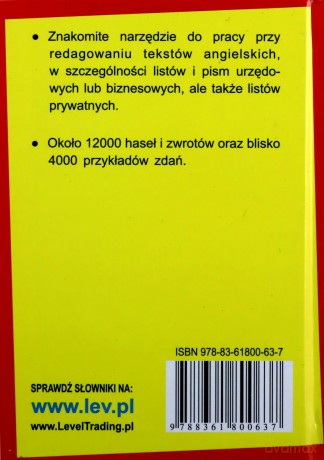 Polsko-Angielski asystent tłumacza tekstów używanych w pismach i listach handlowych, biznesowych, urzędowych i prywatnych [KSIĄŻKA]