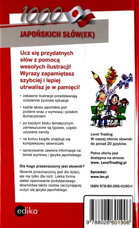 1000 Japońskich Słówek Ilustrowany Słownik Japońsko-Polski Polsko-Japoński [KSIĄŻKA]