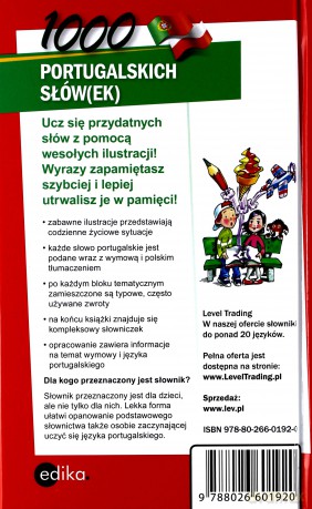 1000 Portugalskich Słówek Ilustrowany Słownik Portugalsko-Polski Polsko-Portugalski [KSIĄŻKA]