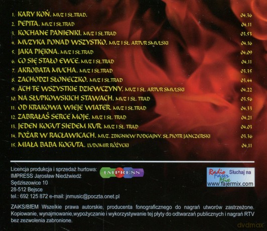 Kapela weselna DRAGON - Pożar w racławicach [CD]
