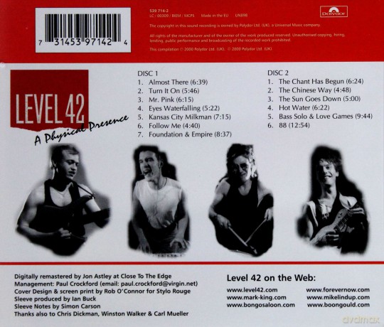 Level 42: Physical Presence [2CD]
