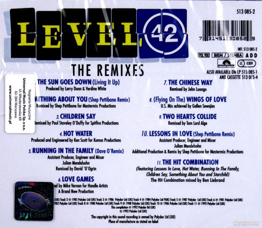 Level 42: The Dance Re-Mixes [CD]
