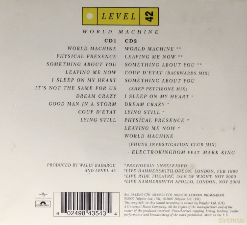 Level 42: World Machine Deluxe Edition (digipack) [2CD]