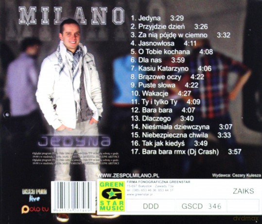 Milano: Jedyna [CD]