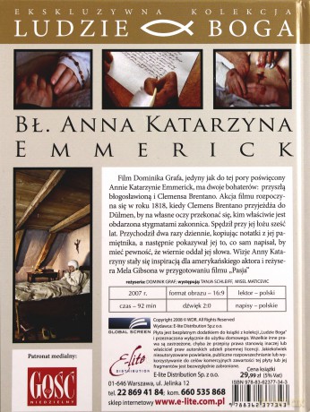 Śluby - Bł. Anna Katarzyna Emmerick (Ludzie Boga) (booklet) [DVD]