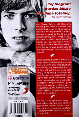 David Bowie. Starman. Człowiek, Który Spadł Na Ziemię - Trynka Paul [KSIĄŻKA]