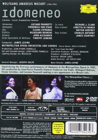 Levine, The Metropolitan Opera: Mozart:Idomeneo [2DVD]