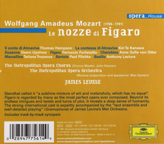 Levine, The Metropolitan Opera: Mozart:Le Nozze Di Figaro Opera House [BOX] [CD]