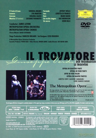 Levine, The Metropolitan Opera: Verdi: Il Travatore [DVD]