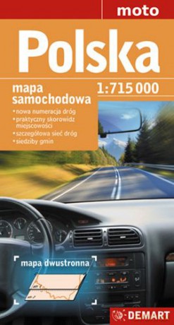 Polska 1:715 000 mapa samochodowa [KSIĄŻKA]