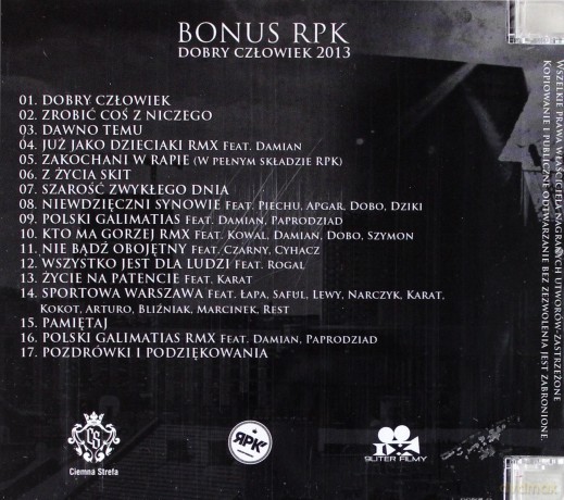 Bonus RPK: Dobry człowiek (Ciemna Strefa) [CD]