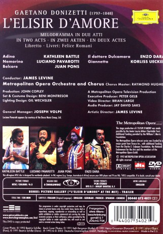 Levine:: Donizetti: L'elisir D'amore [DVD]