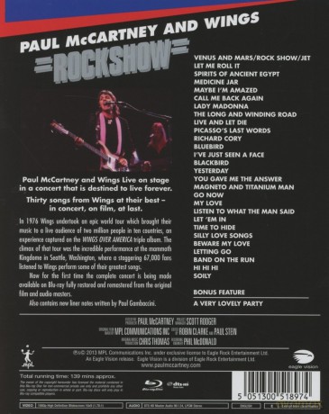 Paul Mccartney And Wings: Rockshow [Blu-Ray]