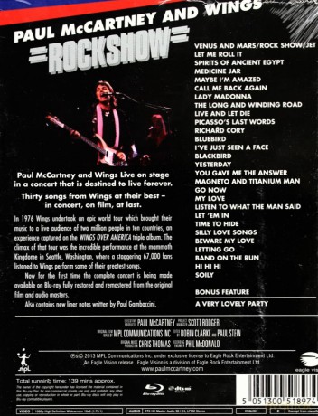 Paul Mccartney And Wings: Rockshow [Blu-Ray]