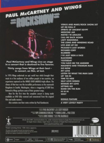 Paul Mccartney And Wings: Rockshow [DVD]