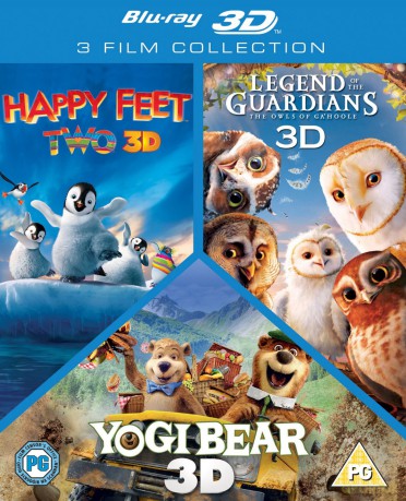 Happy Feet 2 3D/Yogi Bear 3D/Legend Of The Guardians 3D [BOX] [Blu-ray 3D]+[Blu-Ray]