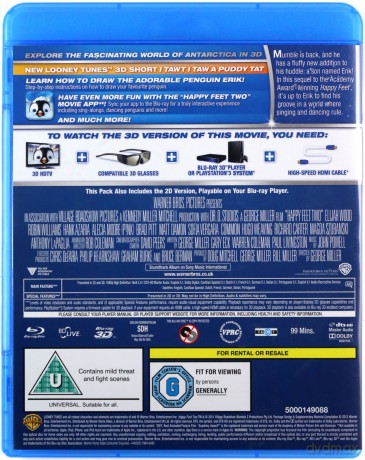 Happy Feet 2 3D (Happy Feet: Tupot małych stóp 2 3D) [Blu-Ray 3D]+[Blu-Ray]