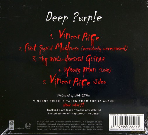 Deep Purple: Vincent Price (digipack) [CD]