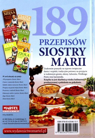 189 przepisów siostry Marii - Martel [KSIĄŻKA]