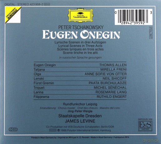 Levine: Tchaikovsky-  Eugene Onegin [2CD]