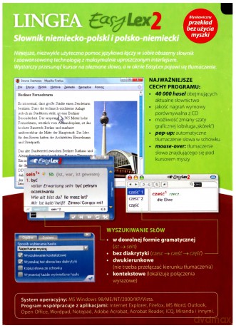 Easylex 2 słownik niemiecko-polski i polsko-niemiecki [CD]