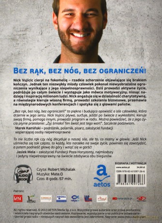 Bez rąk bez nóg bez ograniczeń - Nick Vujicic [AUDIOBOOK] [CD]