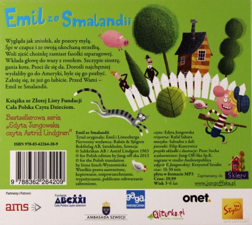 Emil ze Smalandii - Astrid Lindgren (digipack) [AUDIOBOOK] [CD]