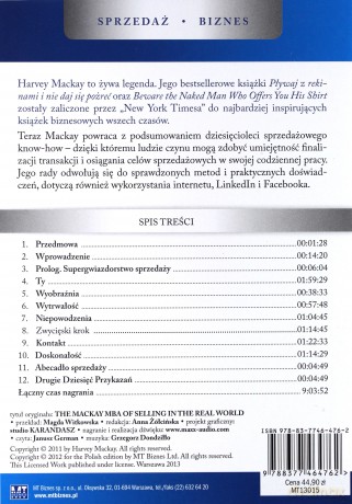 Mackay'a MBA sprzedaży w prawdziwym świecie - Harvey Mackay [AUDIOBOOK] [CD]