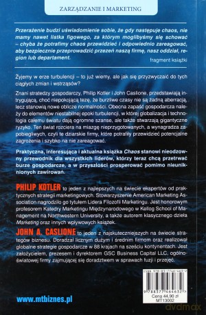 Chaos zarządzanie i marketing w erze turbulencji - Philip Kotler, John A. Caslione [KSIĄŻKA]