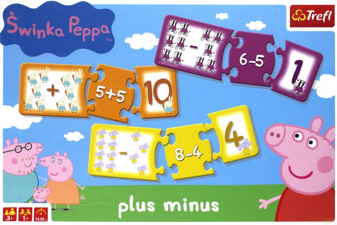 TREFL Gra plus minus Świnka Peppa 3+ [GRA]