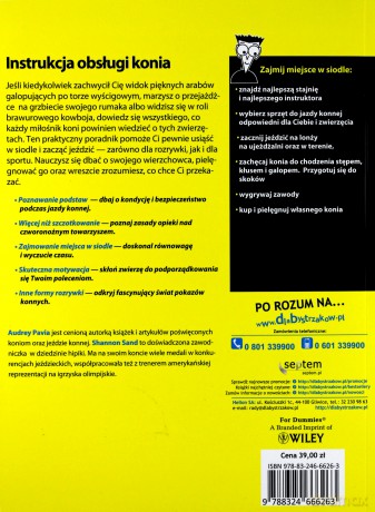 Jazda konna dla bystrzaków - Audrey Pavia, Shannon Sand [KSIĄŻKA]