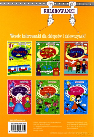 Kolorowanki. Zawody - Agnieszka Sobich [KSIĄŻKA]