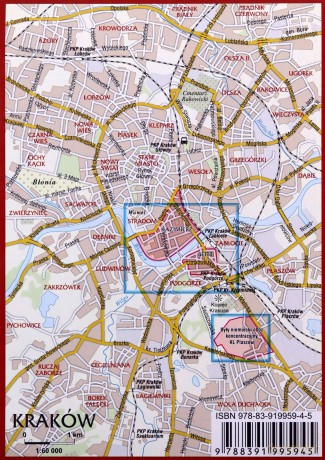 Kraków mapa zabytków żydowskich 1:4000 [KSIĄŻKA]