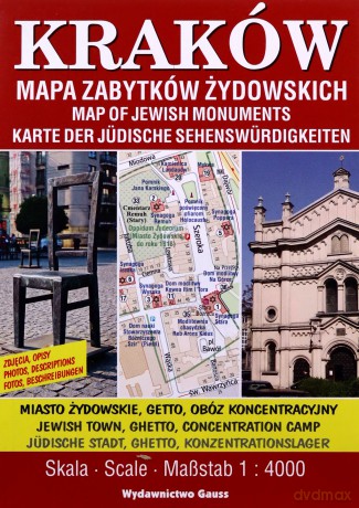 Kraków mapa zabytków żydowskich 1:4000 [KSIĄŻKA]