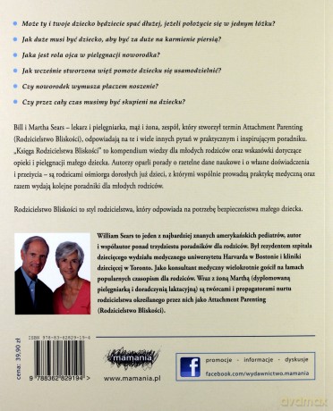 Księga rodzicielstwa bliskości - William Sears, Martha Sears [KSIĄŻKA]