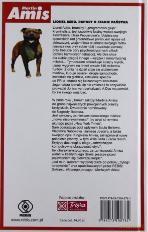 Lionel Asbo raport o stanie państwa - Martin Amis [KSIĄŻKA]