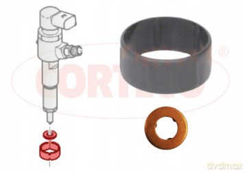 Zestaw pierścieni uszczelniających, wtryskiwacz Corteco 49445013 Peugeot Citroen