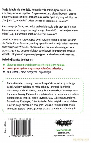 Moje dziecko nie chce jeść - Carlos Gonzalez [KSIĄŻKA]
