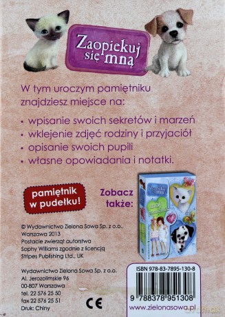 Mój pamiętnik. Zaopiekuj się mną w pudełku [KSIĄŻKA]