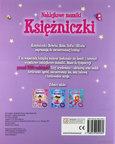 Naklejkowe mozaiki. Księżniczki [KSIĄŻKA]