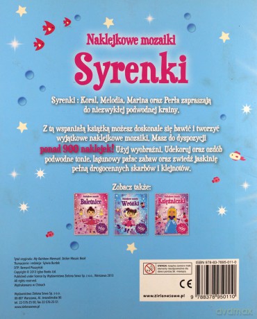 Naklejkowe mozaiki. Syrenki [KSIĄŻKA]