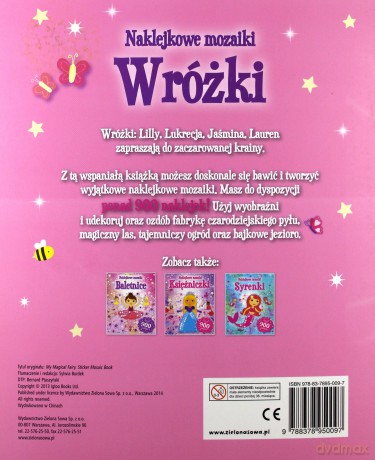 Naklejkowe mozaiki. Wróżki [KSIĄŻKA]
