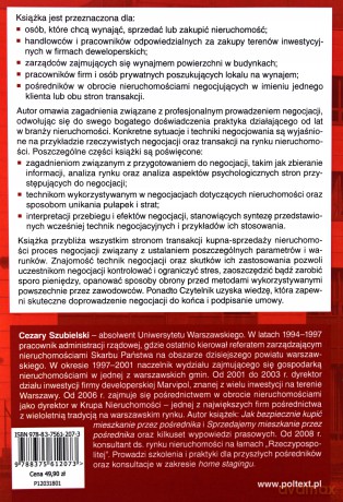 Negocjacje na rynku nieruchomości - Cezary Szubielski [KSIĄŻKA]