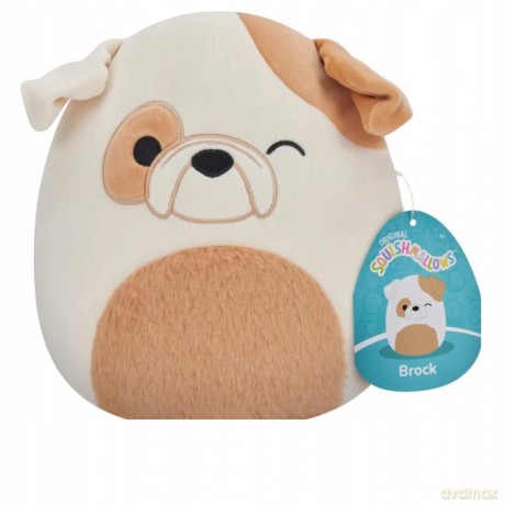 Squishmallows Maskotka Mrugający buldog z puszystym brzuchem Brock 19 cm 