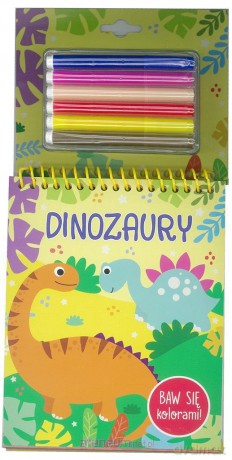 Baw się kolorami! Dinozaury [KSIĄŻKA]
