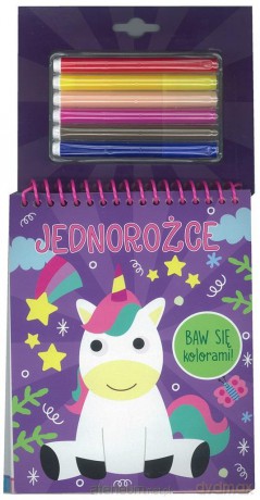 Baw się kolorami! Jednorożce [KSIĄŻKA]