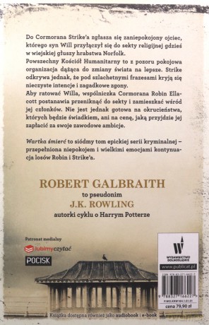 Cormoran Strike (Tom 7) Wartka śmierć - Robert Galbraith pseud. J.K. Rowling [KSIĄŻKA]