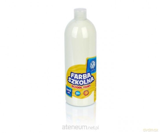 Farba szkolna biała 1000ml